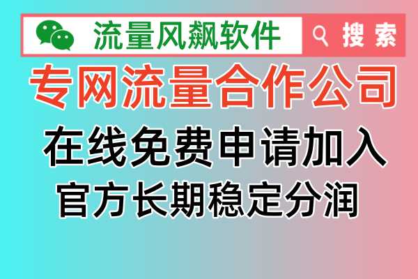 快手主播推荐：专网流量合作公司首选流量风飙软件